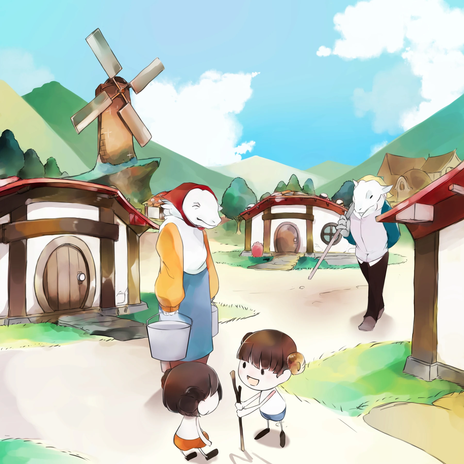ぼくと羊 / Concept Art 12